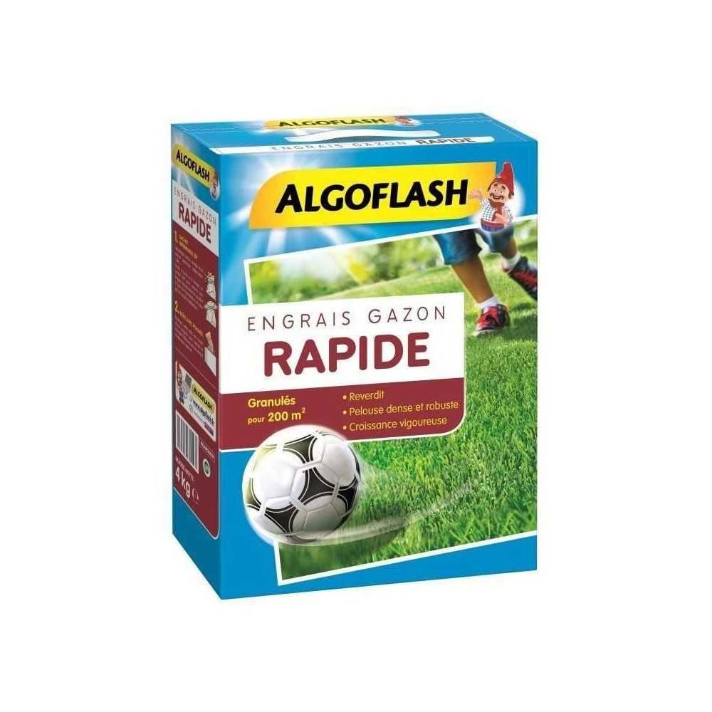 ALGOFLASH Engrais Gazon Action Rapide - 4kg