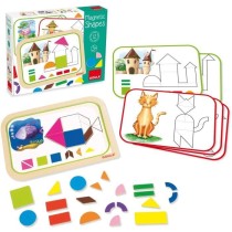 Jeu éducatif - GOULA - Coffret formes magnétiques - 12 activités avec 24 pieces en bois