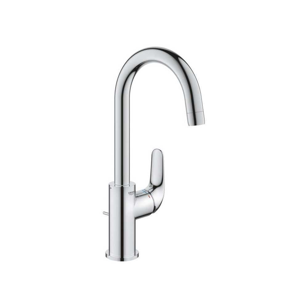 Mitigeur monocommande lavabo - GROHE Swift - 24330001 - Chromé - Taille L - Bec haut - Economie d'eau