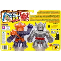 Duo de Figurines Strikers Blaz vs Corr 11cm - HERoeS OF GOO JIT ZU - Combat épique avec armures de guerriers