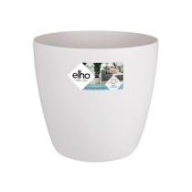 ELHO Brussels Pot de fleurs rond Roues 47 - Blanc - Ø 47 x H 44 cm -