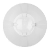 ELHO Brussels Pot de fleurs rond Roues 47 - Blanc - Ø 47 x H 44 cm -