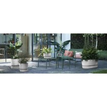 ELHO Pot de fleurs rond Greenville 25 - Extérieur - Ø 24,48 x H 23,3