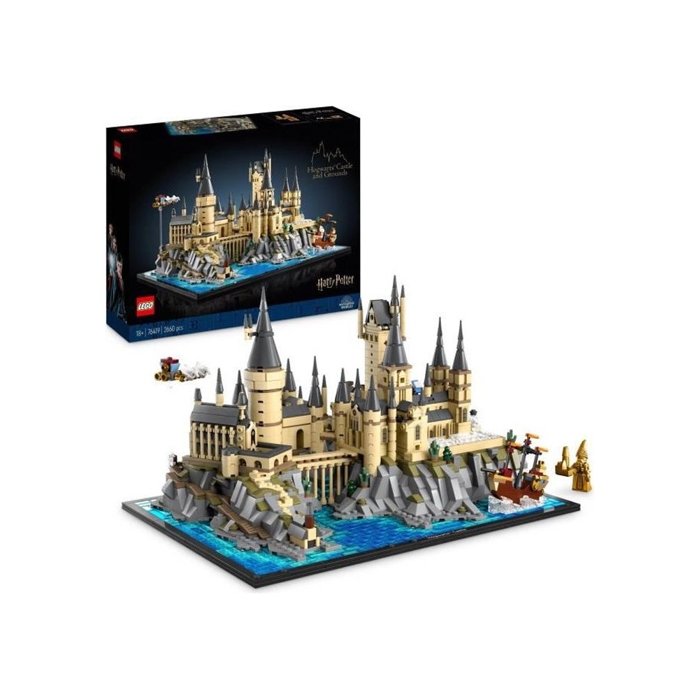 LEGO Harry Potter 76419 Le Château et le Domaine de Poudlard, Maquette a Construire pour Adultes, Incluant les Lieux Iconiques