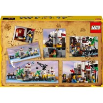 LEGO 10320 Icons La Forteresse de l'Eldorado, Kit de Maquette pour Adultes avec Bateau Pirate et 8 Minifigurines