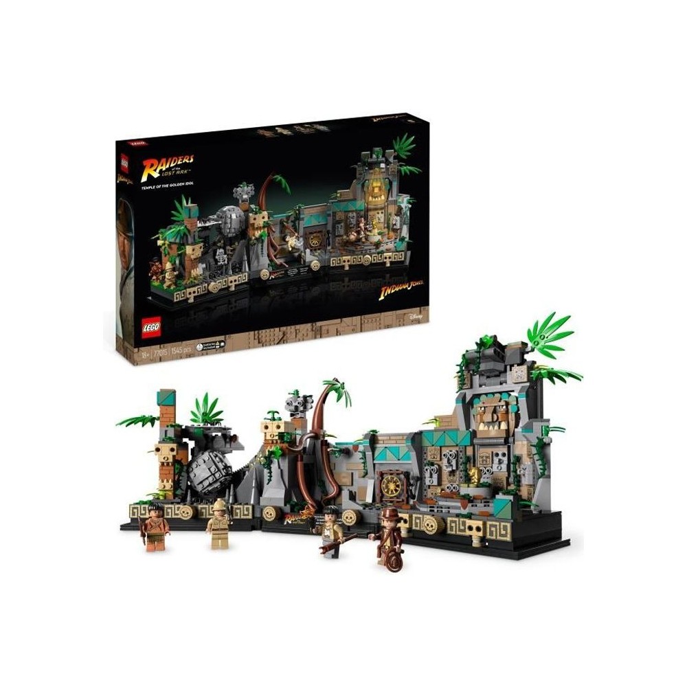 LEGO Indiana Jones 77015 Le Temple de l'Idole en Or, Maquette Adultes, Les Aventuriers de l'Arche Perdue