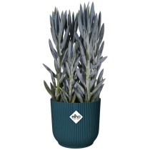 Pot De Fleurs Rond VIBES - Plastique - Ø22 - Bleu Foncé