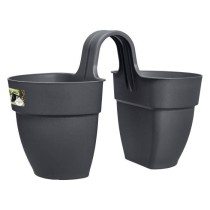 ELHO - Pot de fleurs - Vibia Campana Flower Twin 21 - Anthracite - Bal