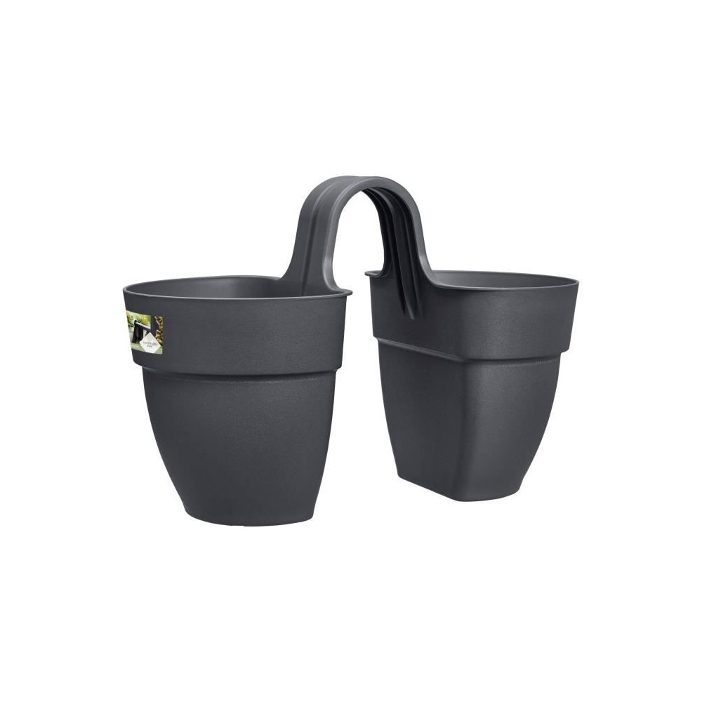 ELHO - Pot de fleurs - Vibia Campana Flower Twin 21 - Anthracite - Bal