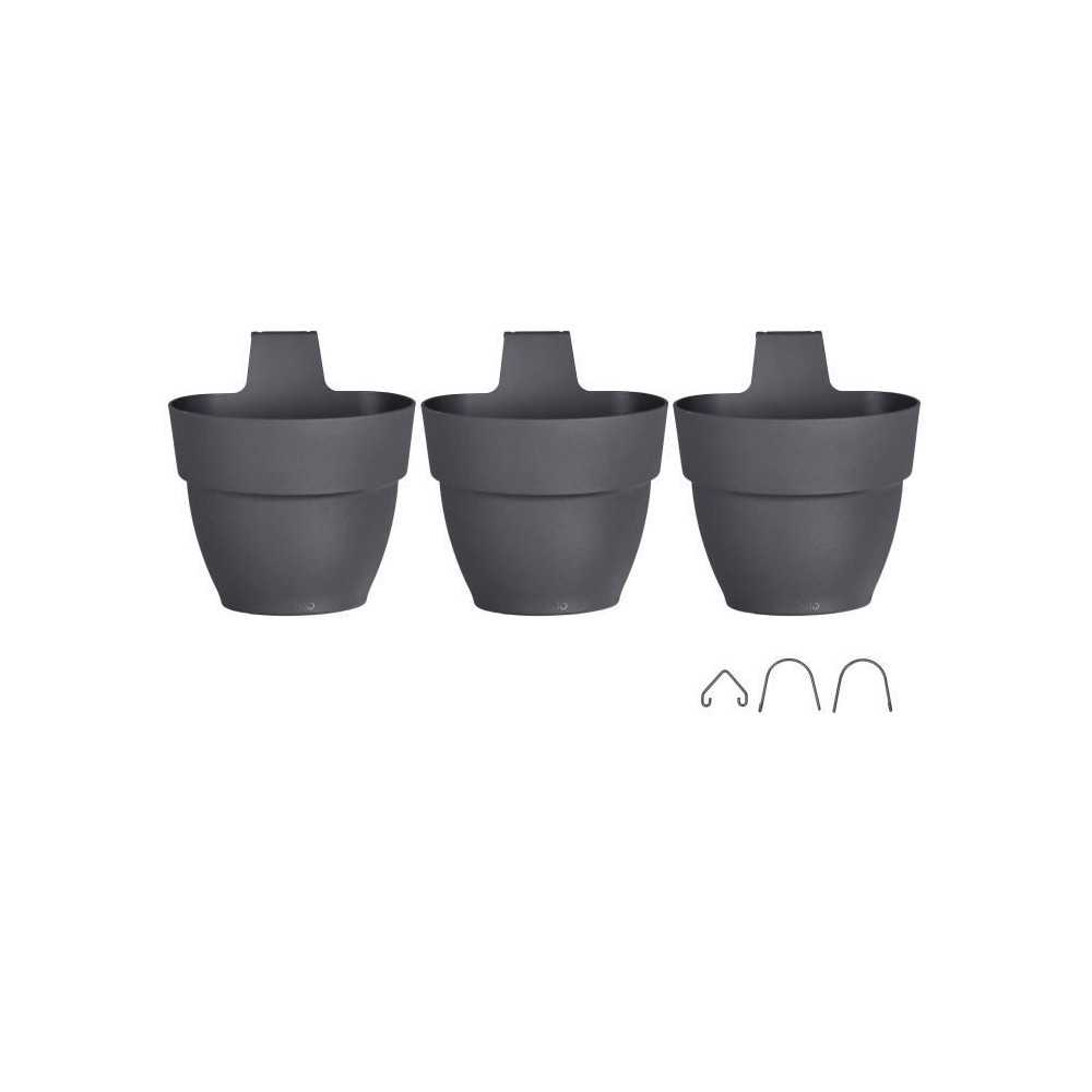 ELHO - Pot de fleurs - Vibia Campana Foret Vertical Set/3 - Anthracite