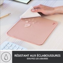 Tapis de souris Logitech Mouse Pad Studio Series Durable, Glissement Facile - Rose