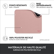 Tapis de souris Logitech Mouse Pad Studio Series Durable, Glissement Facile - Rose