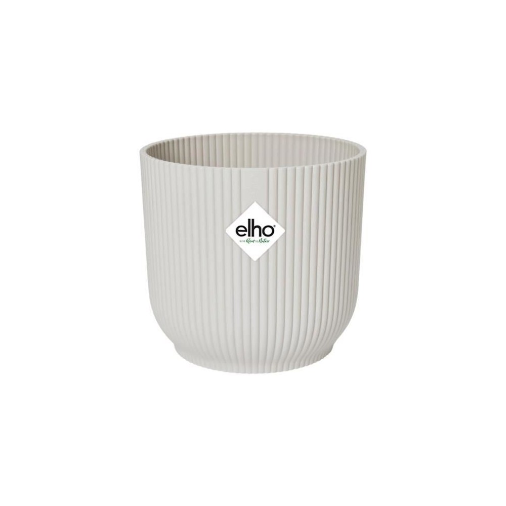 ELHO Vibes Fold Pot de fleurs rond Roues 35 - Blanc - Ø 35 x H 32 cm