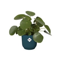 ELHO Vibes Fold Pot de fleurs rond Roues 35 - Bleu - Ø 35 x H 32 cm -