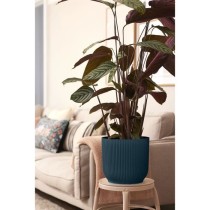 ELHO Vibes Fold Pot de fleurs rond Roues 35 - Bleu - Ø 35 x H 32 cm -