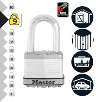 Lot de 3 Cadenas a clés MASTER LOCK M5EURTRILF - Tres Haute Sécurité - Acier Laminé - Anse M