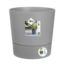 Pot de fleur Elho Plastique Carré Greensense Aqua Care Ciment Clair 2