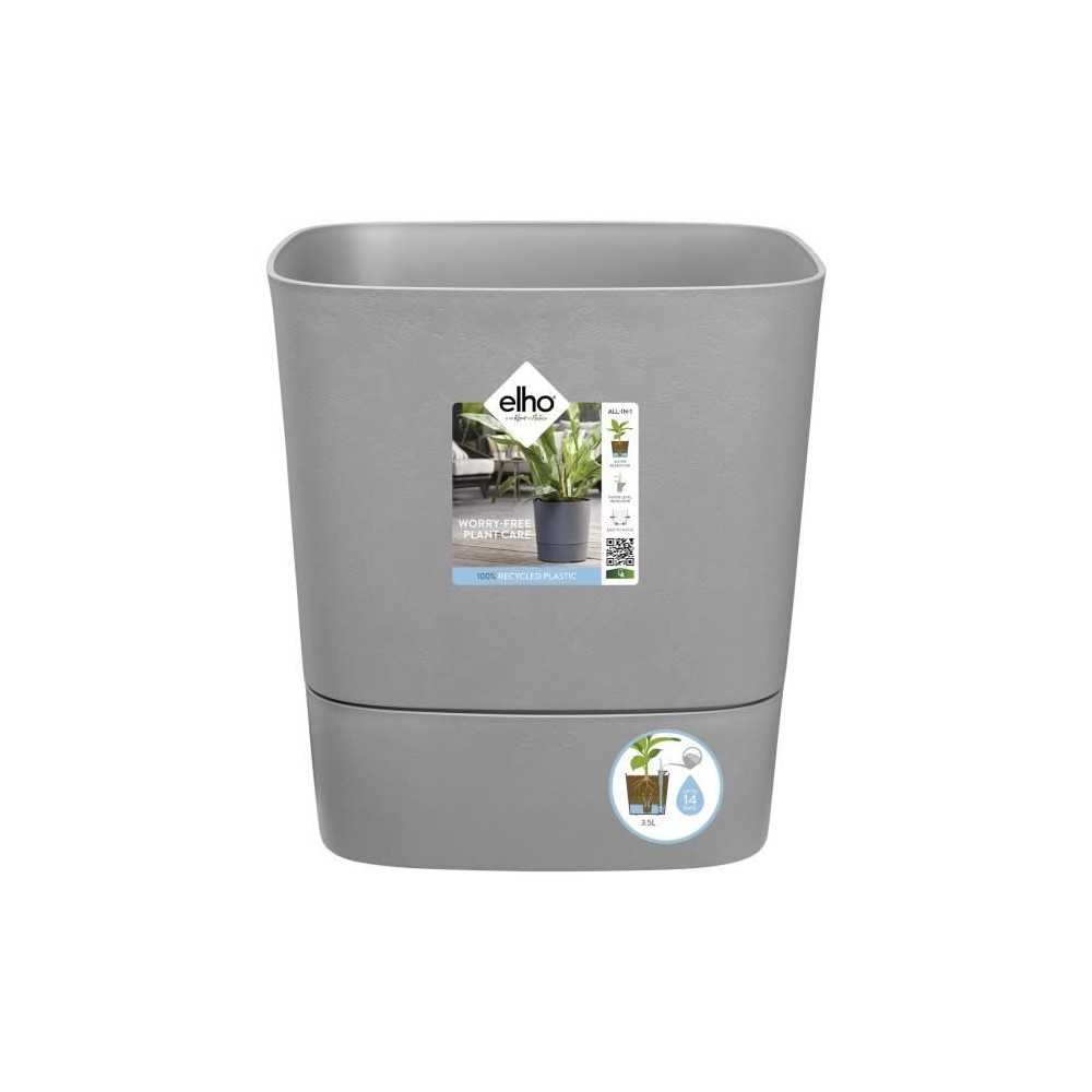 Pot de fleur Elho Plastique Carré Greensense Aqua Care Vert Jungle 29