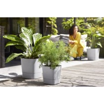 Pot de fleur Elho Plastique Carré Greensense Aqua Care Vert Jungle 29