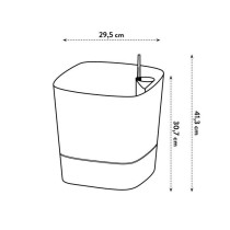 Pot de fleur Elho Plastique Carré Greensense Aqua Care Vert Jungle 29