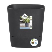 Pot de fleur Elho Plastique Carré Greensense Aqua Care Gris Charbon 2