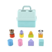 Fisher-Price-Trieur Caisse de Transport d'Animaux-Trieur 8 blocs HTW93