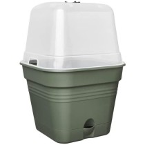 Pot De Fleurs Carré GREEN BASICS - Plastique - Réservoir - Ø20 - Le