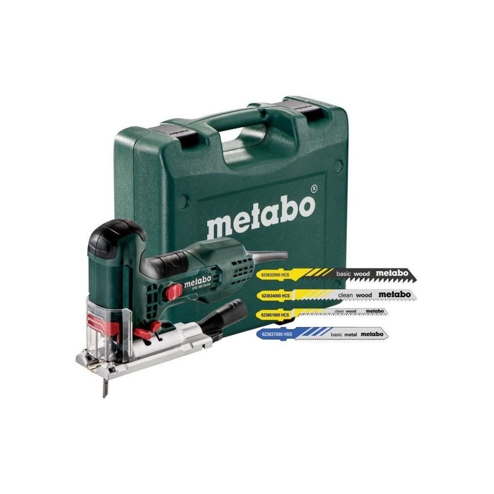 Scie sauteuse METABO STE 100 Quick - 20 lames - Vert - 710W - Bois