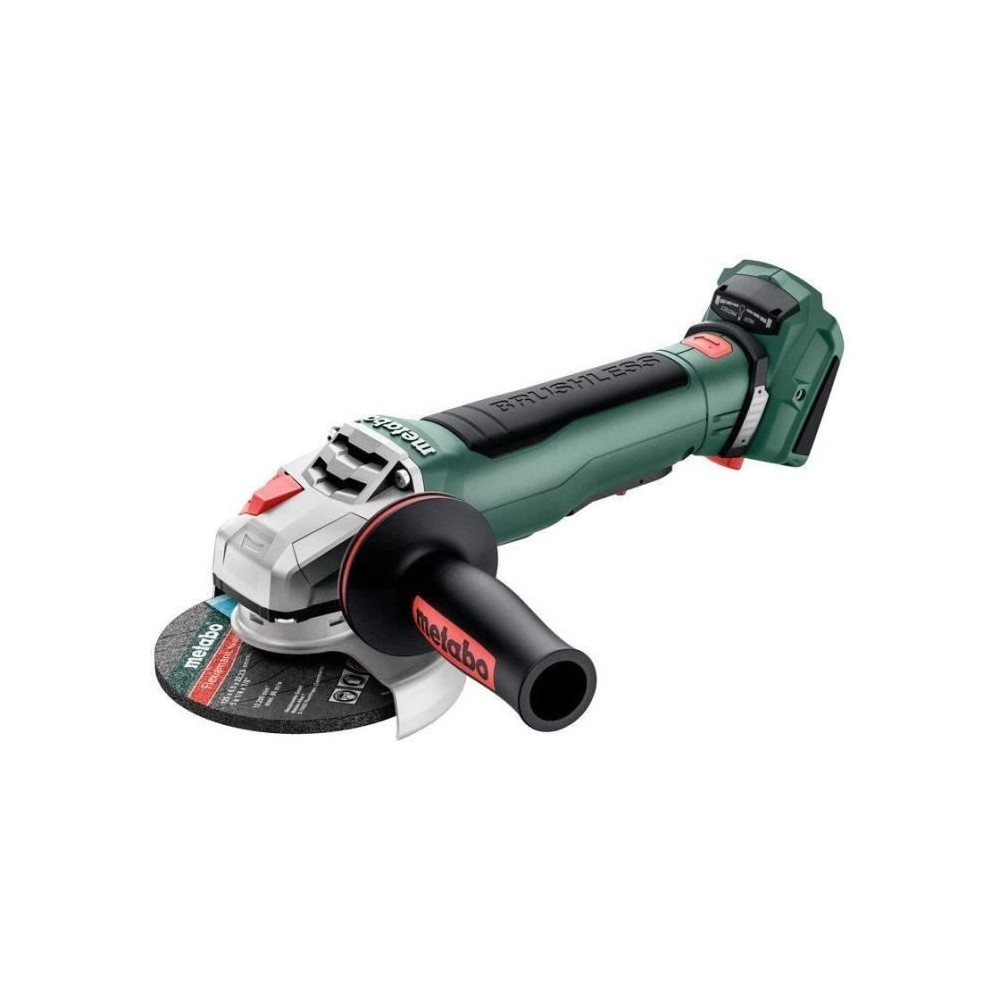 Meuleuse d'angle sans fil - METABO - WPB 18 LT BL 11-125 Quick - 18 V - MetaBOX 165 L