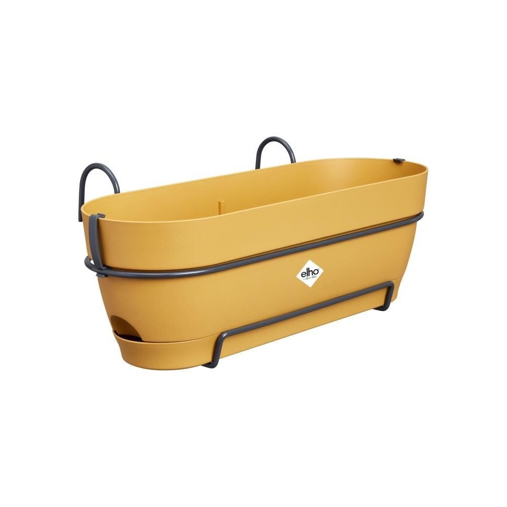 Planteur Rectangle VIBIA - Plastique - Réservoir - Ø50 - Jaune Miel