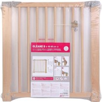 NORDLINGER PRO Barriere de sécurité Enfant OLEANE 8 - 80 a 85 cm - Bois - Amovible - Fixation par pression 4 points