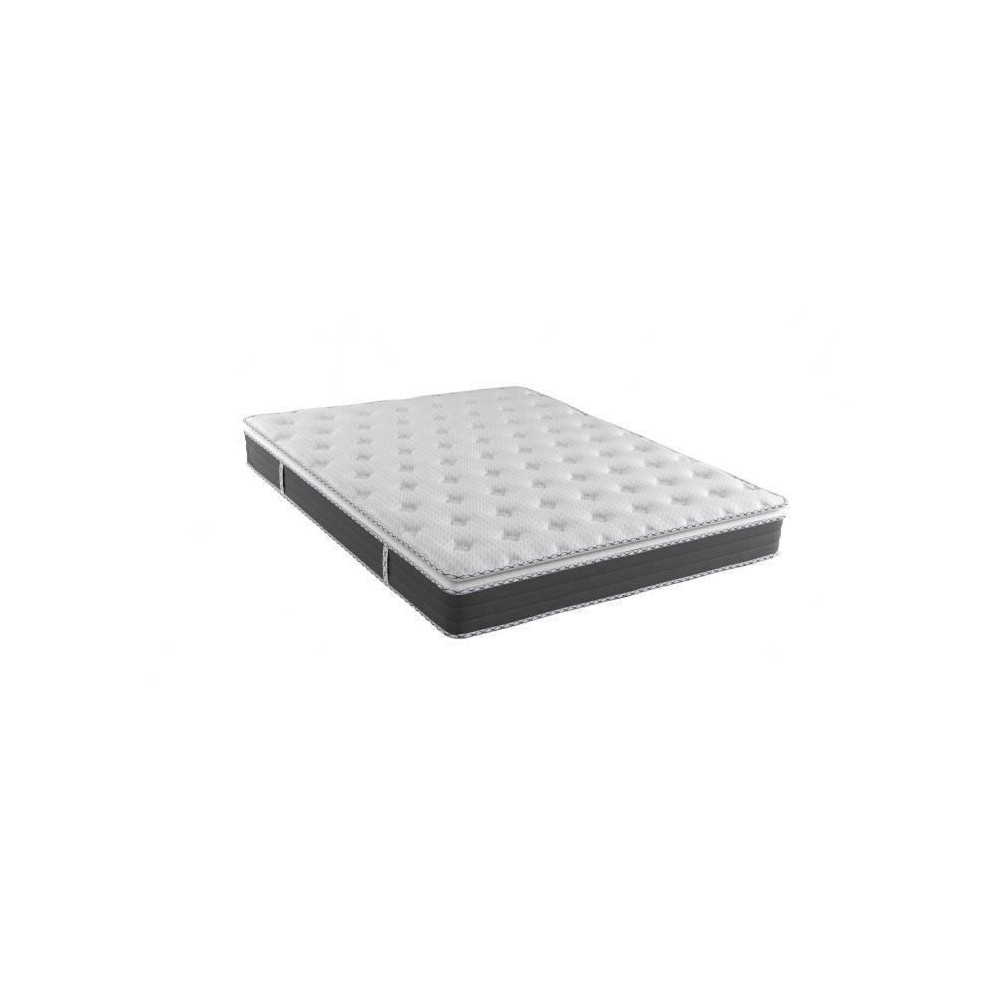 NUVOLA - Matelas - 140 x 190 cm - Epaisseur 27 cm - Ressorts - Surmatelas intégré