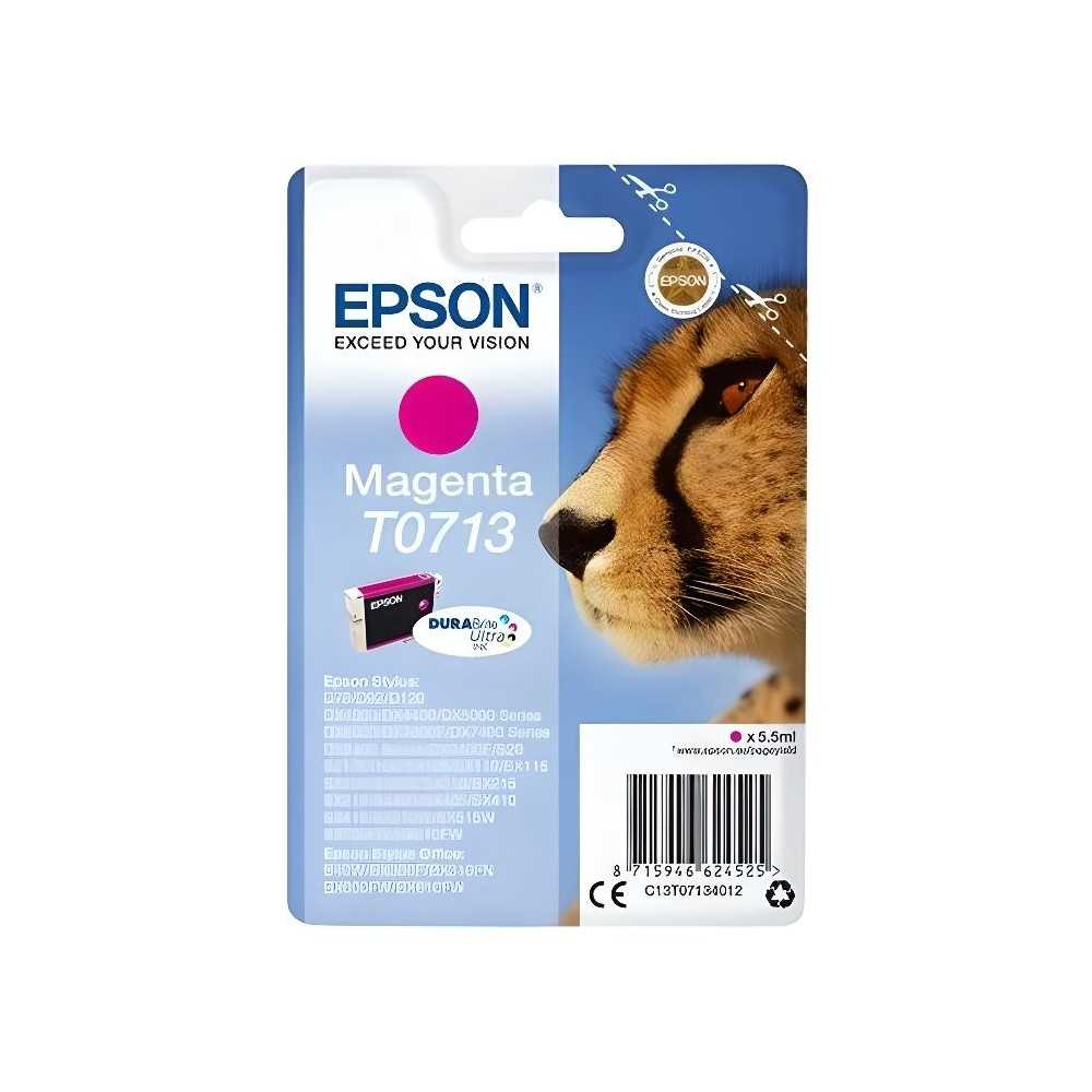 EPSON Cartouche d'encre T0713 Magenta - Guépard (C13T07134012)