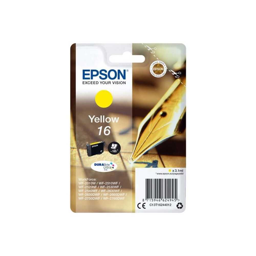 Cartouche d'encre EPSON 16 Jaune - Technologie d'impression Jet d'encr