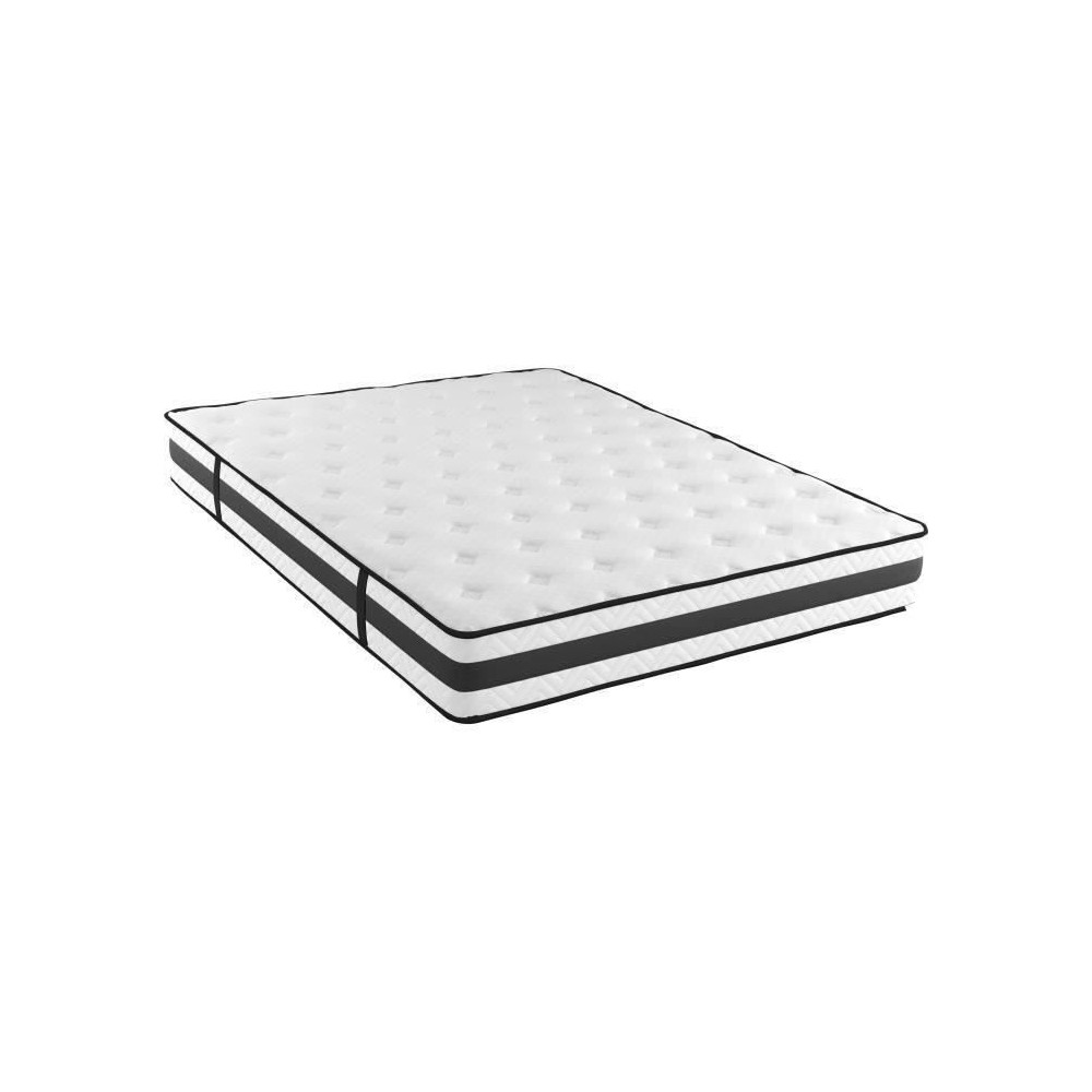 POCKET - Matelas - 140 x 190 cm - Epaisseur 24 cm - Ressorts ensachés réversible