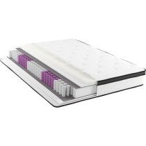 POCKET HYBRID - Matelas - 140 x 190 cm - Epaisseur 30 cm - Ressorts ensachés - 5 zones - Mousse a mémoire de forme