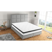 POCKET HYBRID - Matelas - 140 x 190 cm - Epaisseur 30 cm - Ressorts ensachés - 5 zones - Mousse a mémoire de forme