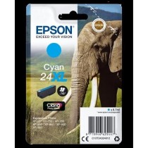 EPSON Cartouche d'encre T2432 XL Cyan - Eléphant (C13T24324012)