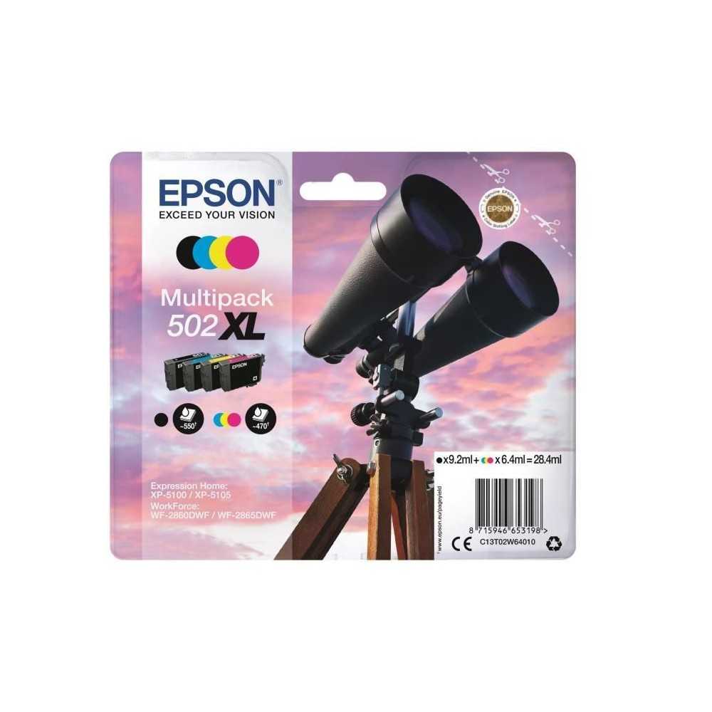 EPSON Multipack 502 XL - Jumelles - Noir, Cyan, Jaune, Magenta (C13T02