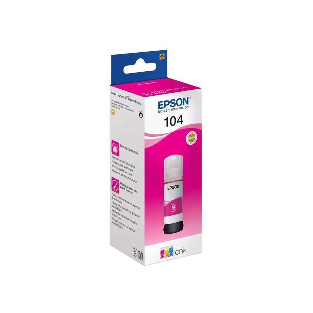 EPSON Kit de Remplissage d'Encre Epson EcoTank 104 - Magenta - Jet d'e