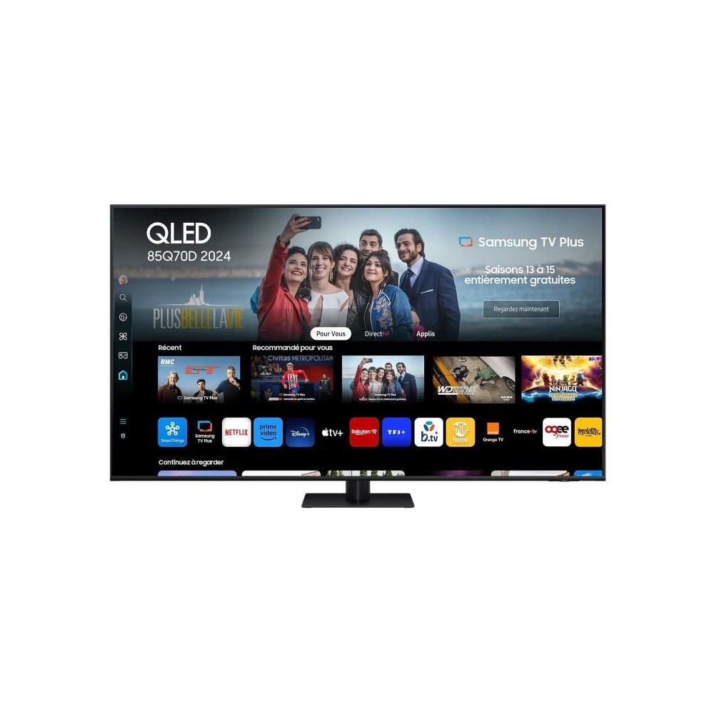 SAMSUNG 85Q70C - TV QLED 85 (216 cm) - 4K UHD 3840x2160 - 120 Hz - HDR - Smart TV - Gaming HUB - 4xHDMI - WiFi