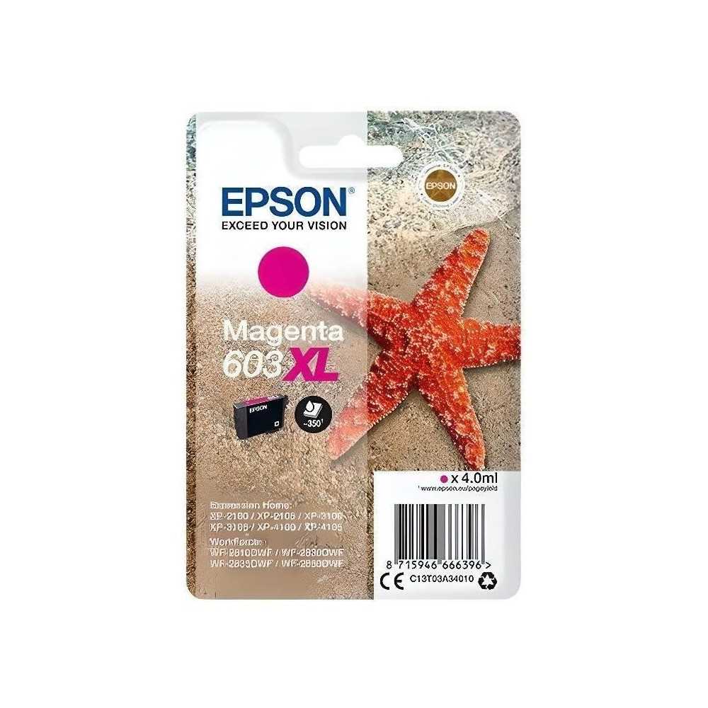 EPSON Cartouche d'encre 603 XL Magenta - Etoile de mer (C13T03A34010)