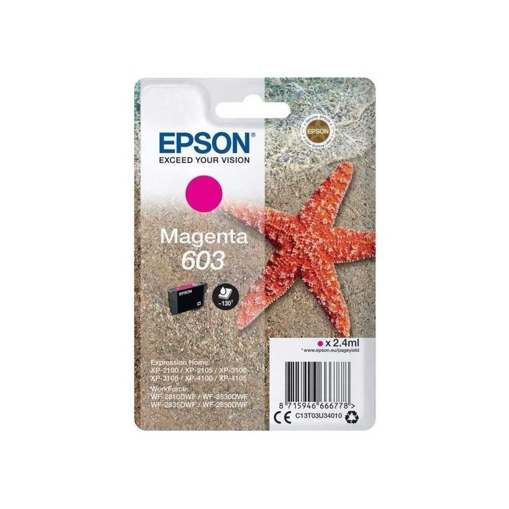 EPSON Cartouche d'encre 603 Magenta - Etoile de mer (C13T03U34010)