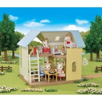 Coffret Le cottage au toit bleu - SYLVANIAN FAMILIES - 5671 - Pour Enfant de 5 ans et plus - Mobilier inclus