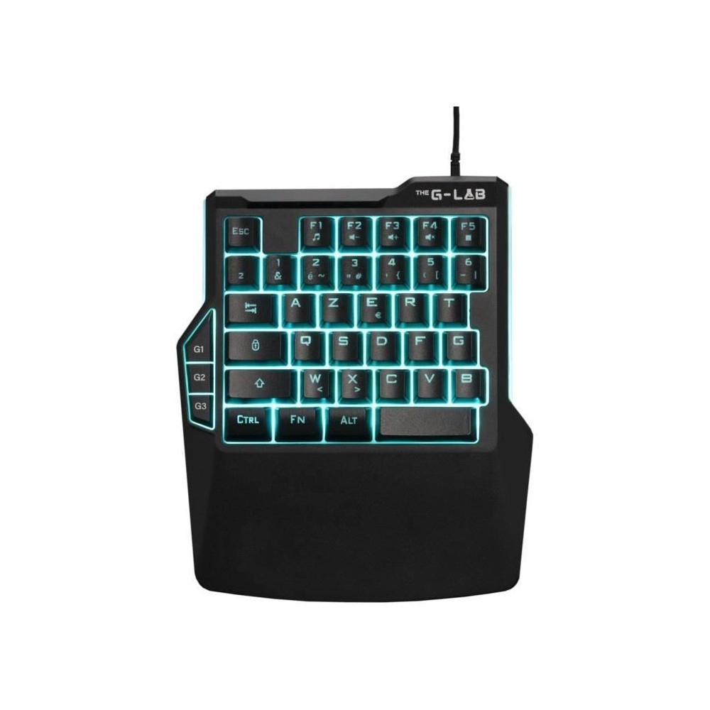 Clavier Gamer - THE G-LAB - KEYZ THORIUM - MINI CLAVIER- Filaire - Noir