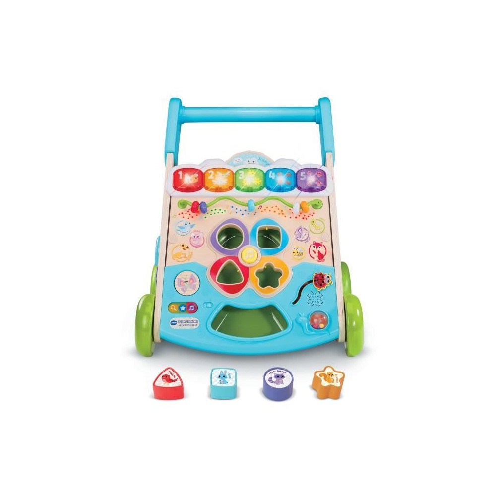 VTECH SUPER TROTTEUR NATURE INTERACTIF (JOUET AVEC PARTIE BOIS CERTIFIE FSC)