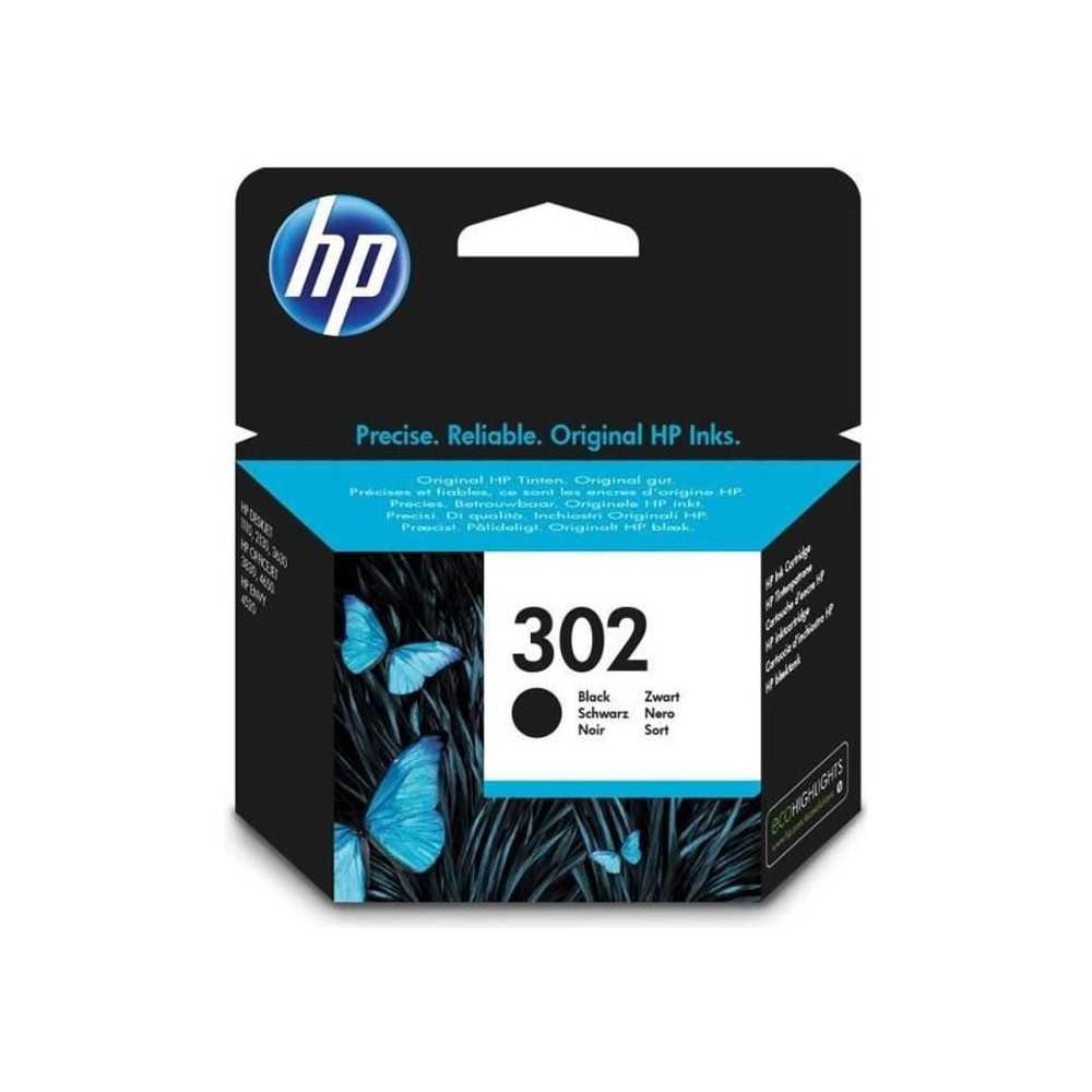 HP 302 Cartouche d'encre noire authentique (F6U66AE) pour HP DeskJet 2