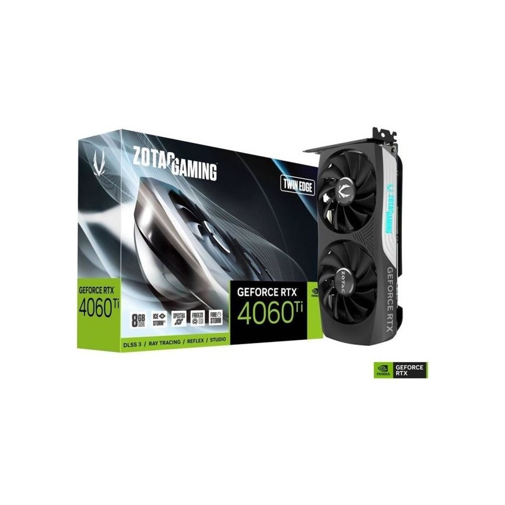 ZOTAC - Carte Graphique - Nvidia GeForce RTX 4060 Ti Twin Edge 8Go