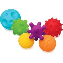 6 balles sensorielles - INFANTINO - Jouet pour bébé - Couleur bleu -