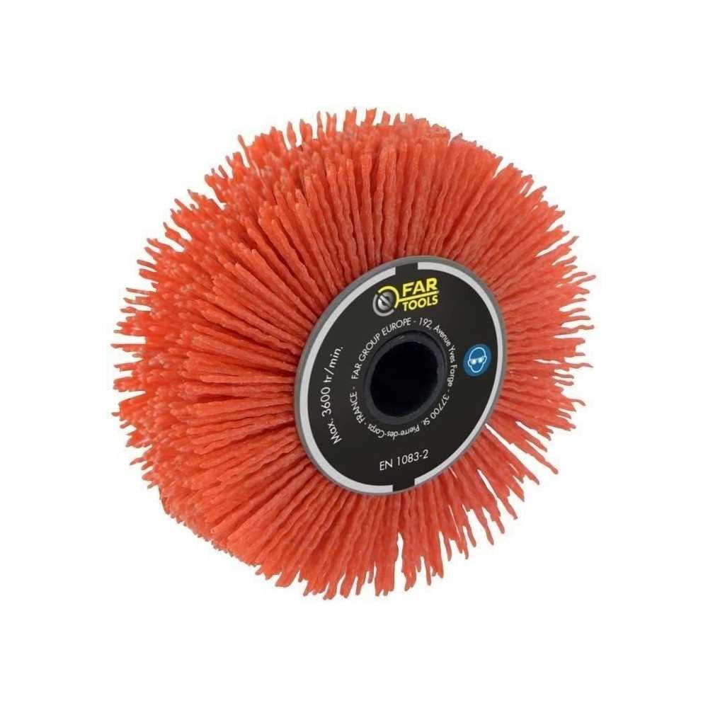 Brosse de précision a nylon abrasif - FARTOOLS - Ø120mm/L20mm - Idé